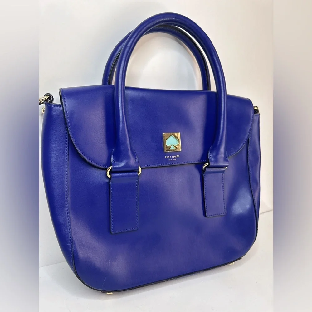 Kate Spade Bond Street Flo Blue/Aqua Crossbody Satchel Purse